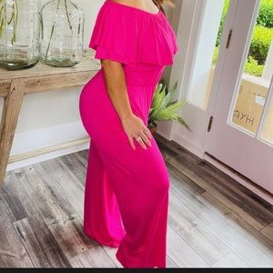 Hot pink romper from whiskey skies! 2xl NWT